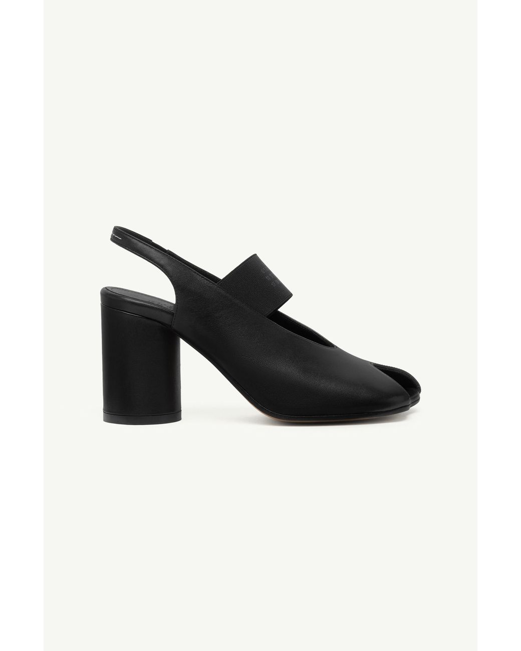 MM6 by Maison Margiela Black Anatomic Numeric Slingback
