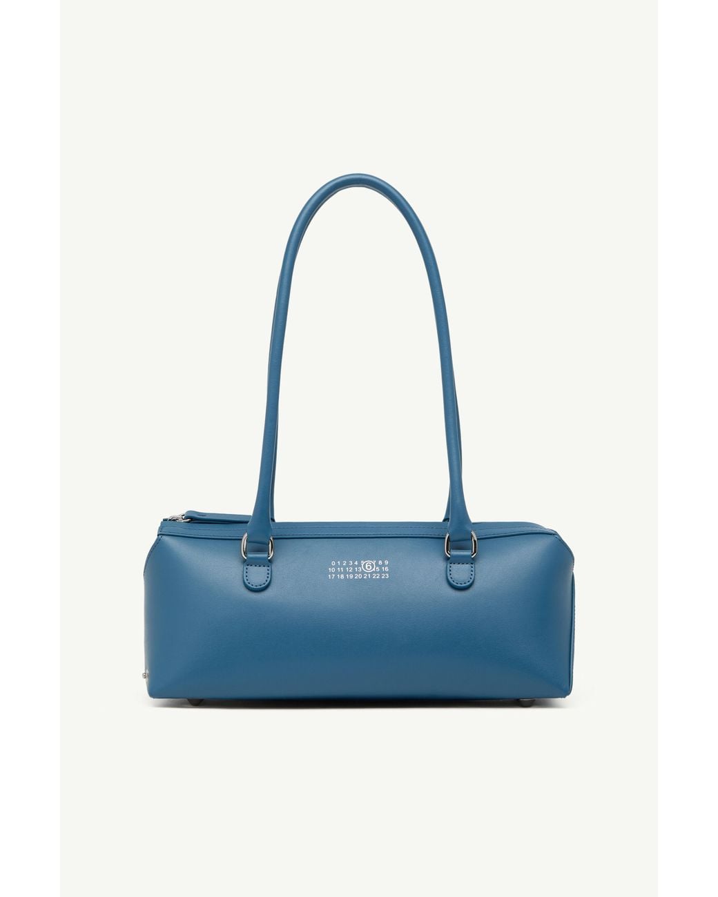 MM6 by Maison Margiela Blue Bauletto Shoulder Bag Small