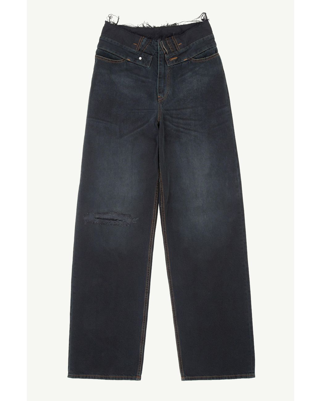 MM6 by Maison Margiela Blue Straight-Leg Jeans