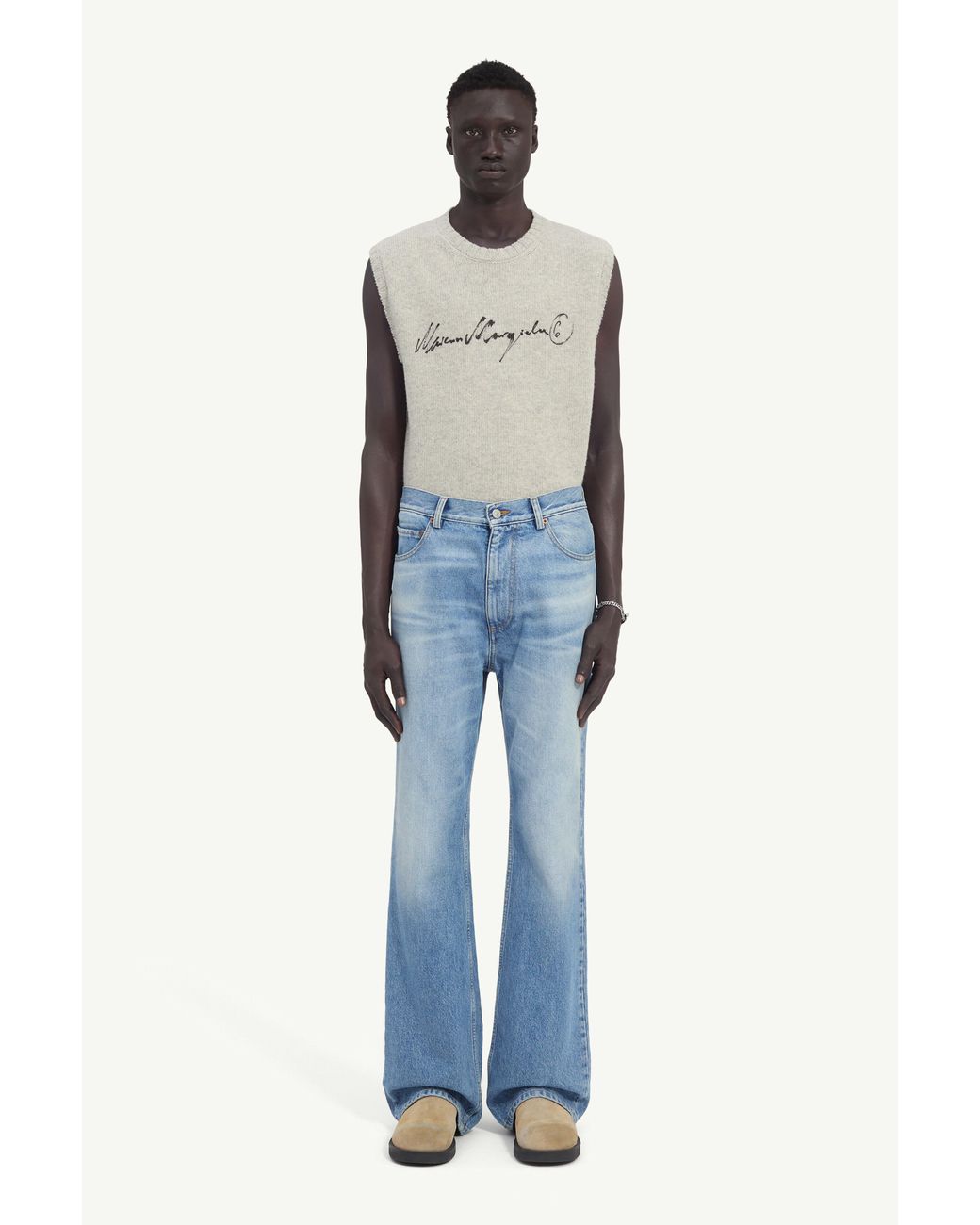 MM6 by Maison Margiela Blue Bootcut Jeans for men