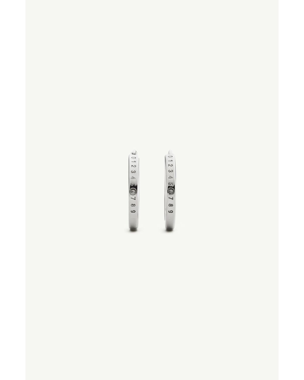 MM6 by Maison Margiela Multicolor Numeric Hoop Earrings for men