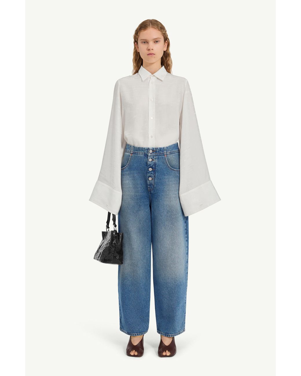 MM6 by Maison Margiela Blue Straight-Leg Jeans