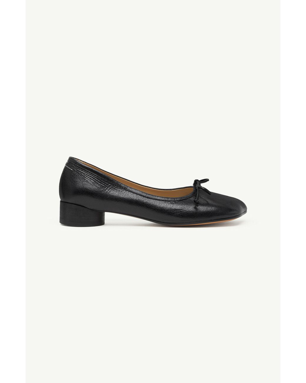 MM6 by Maison Margiela Black Anatomic Numeric Ballerinas