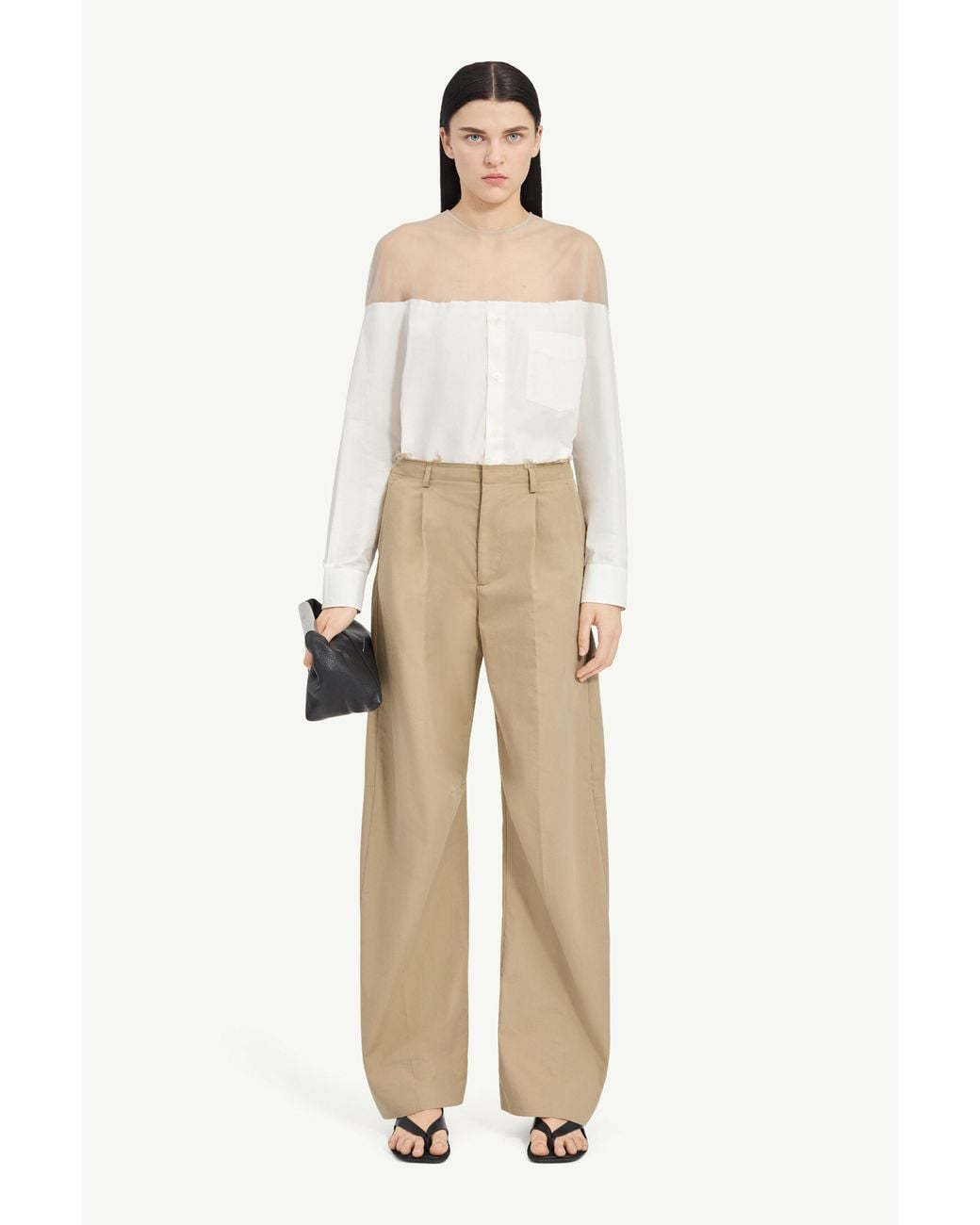 MM6 by Maison Margiela Natural Tailored Trousers
