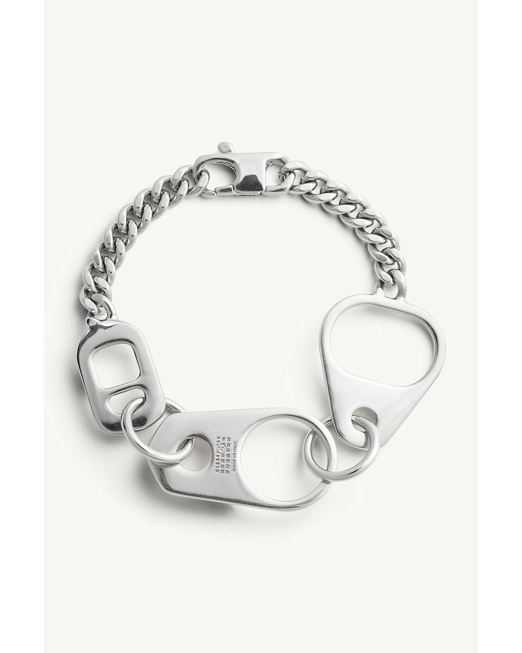 MM6 by Maison Margiela White Bottle Cap Chain Bracelet