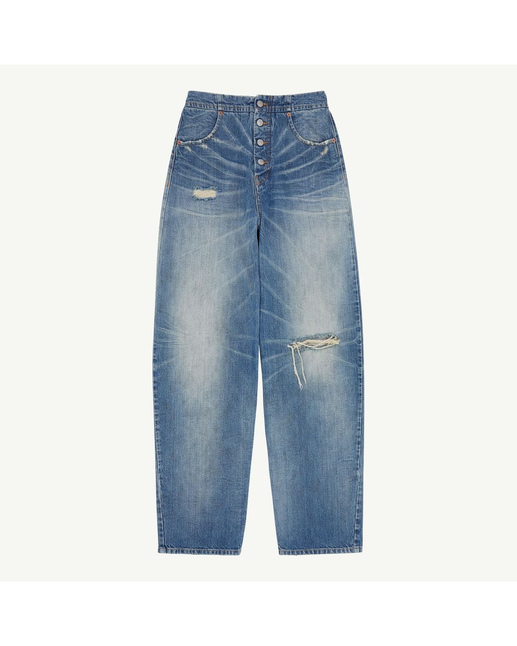 MM6 by Maison Margiela Blue High Waist Jeans