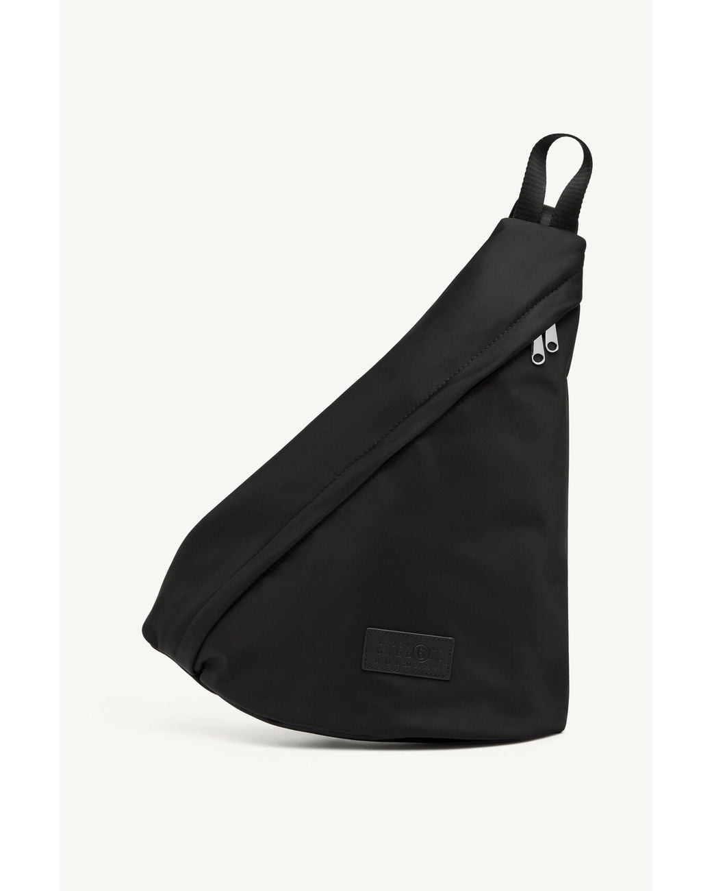 MM6 by Maison Margiela Black Nylon Sling Crossbody Bag