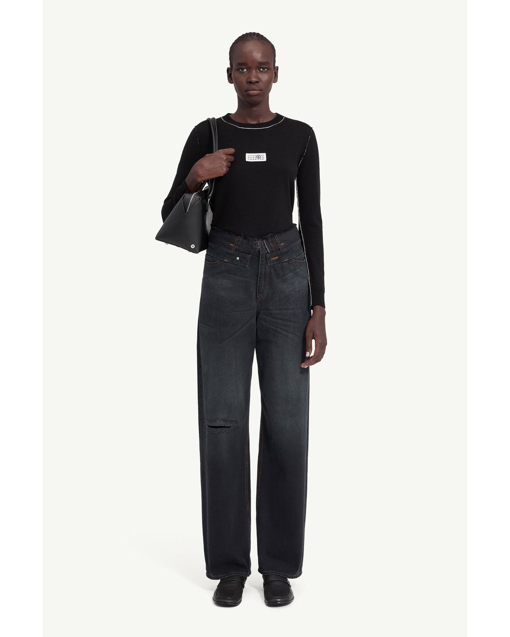 MM6 by Maison Margiela Blue Straight-Leg Jeans