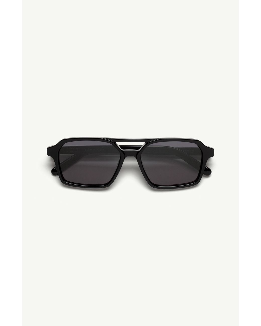 MM6 by Maison Margiela Black Open Bridge Sunglasses