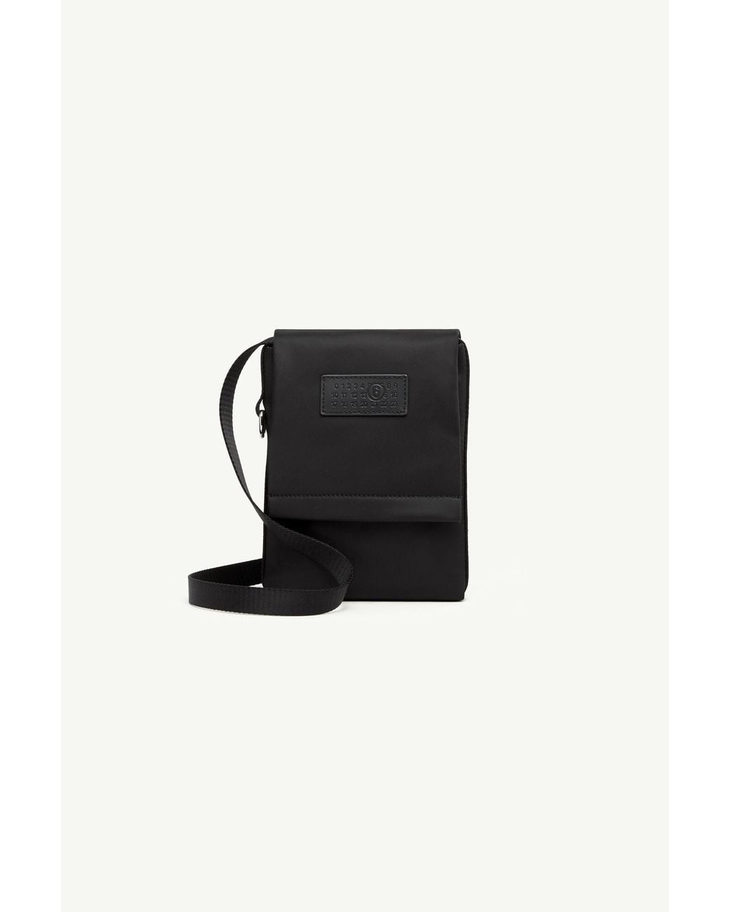MM6 by Maison Margiela Black Small Nylon Crossbody Bag