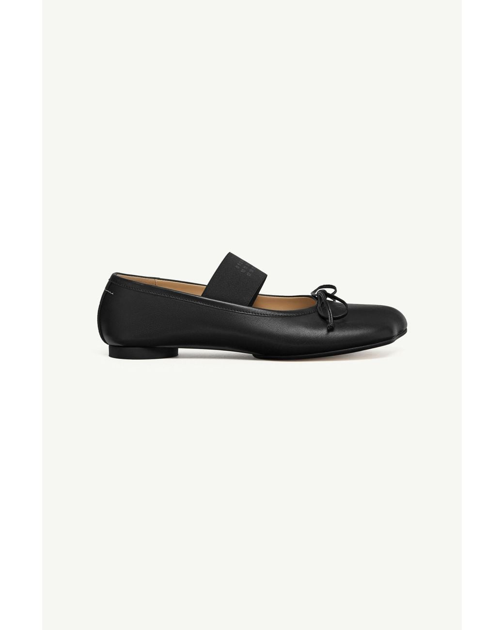 MM6 by Maison Margiela Black Anatomic Numeric Ballerinas