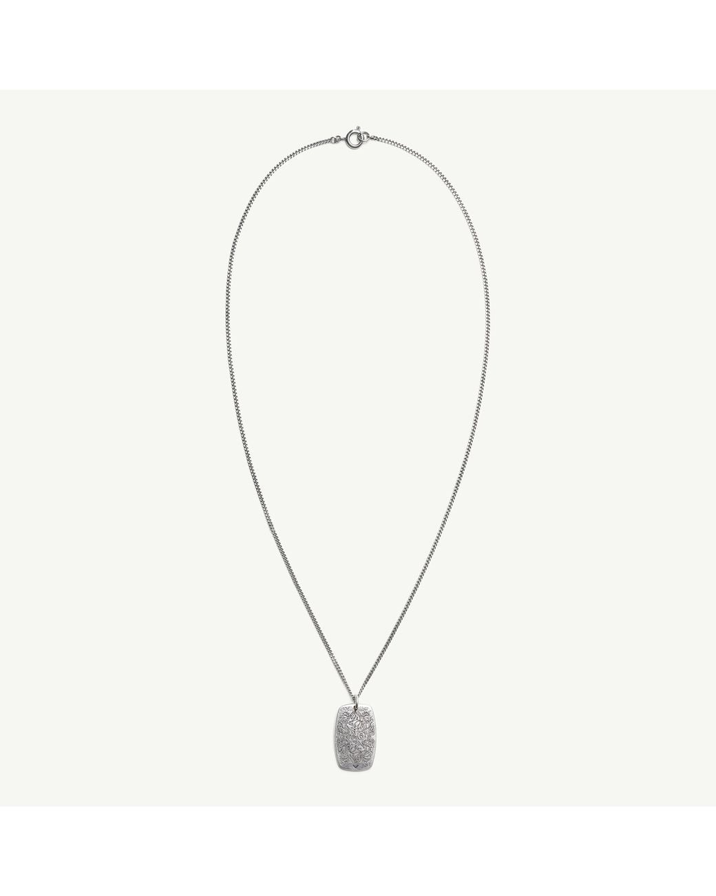 MM6 by Maison Margiela Multicolor Engraved Floral Pendant Necklace for men