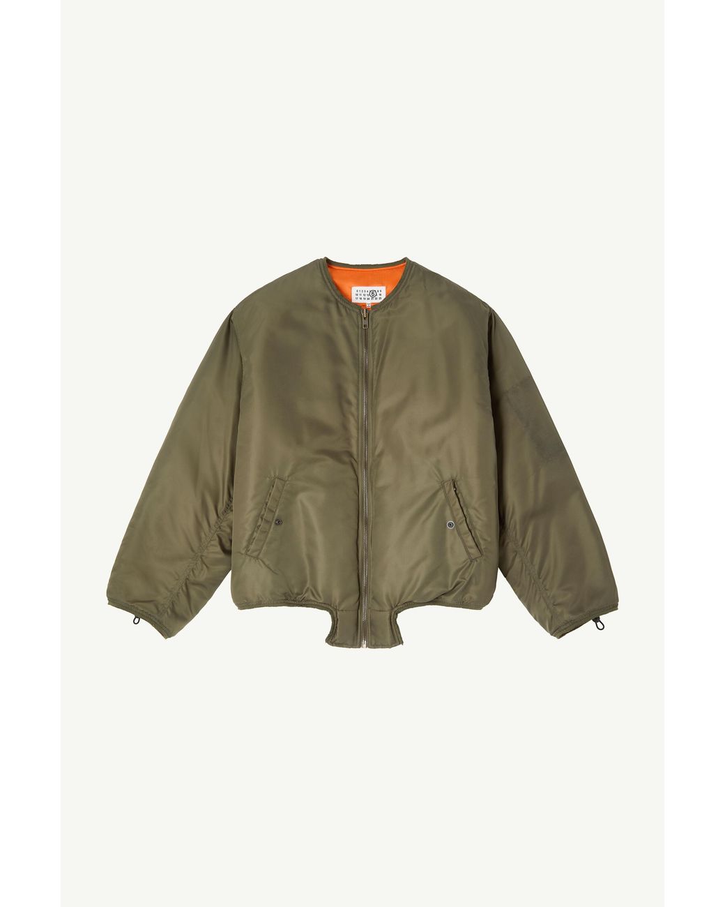 MM6 by Maison Margiela Green Nylon Jacket With Contrast Lining