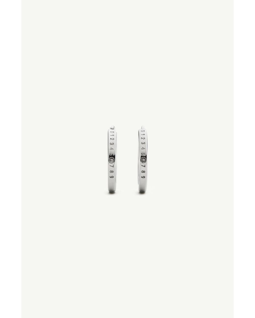 MM6 by Maison Margiela Multicolor Numeric Hoop Earrings for men