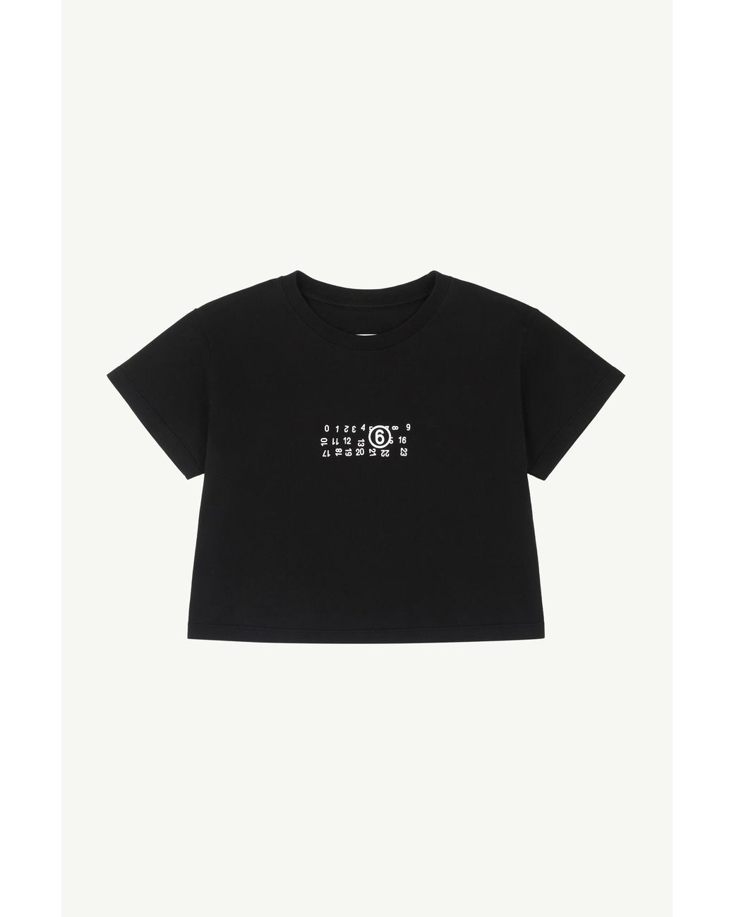 MM6 by Maison Margiela Black Flipped-Print Overdyed T-Shirt