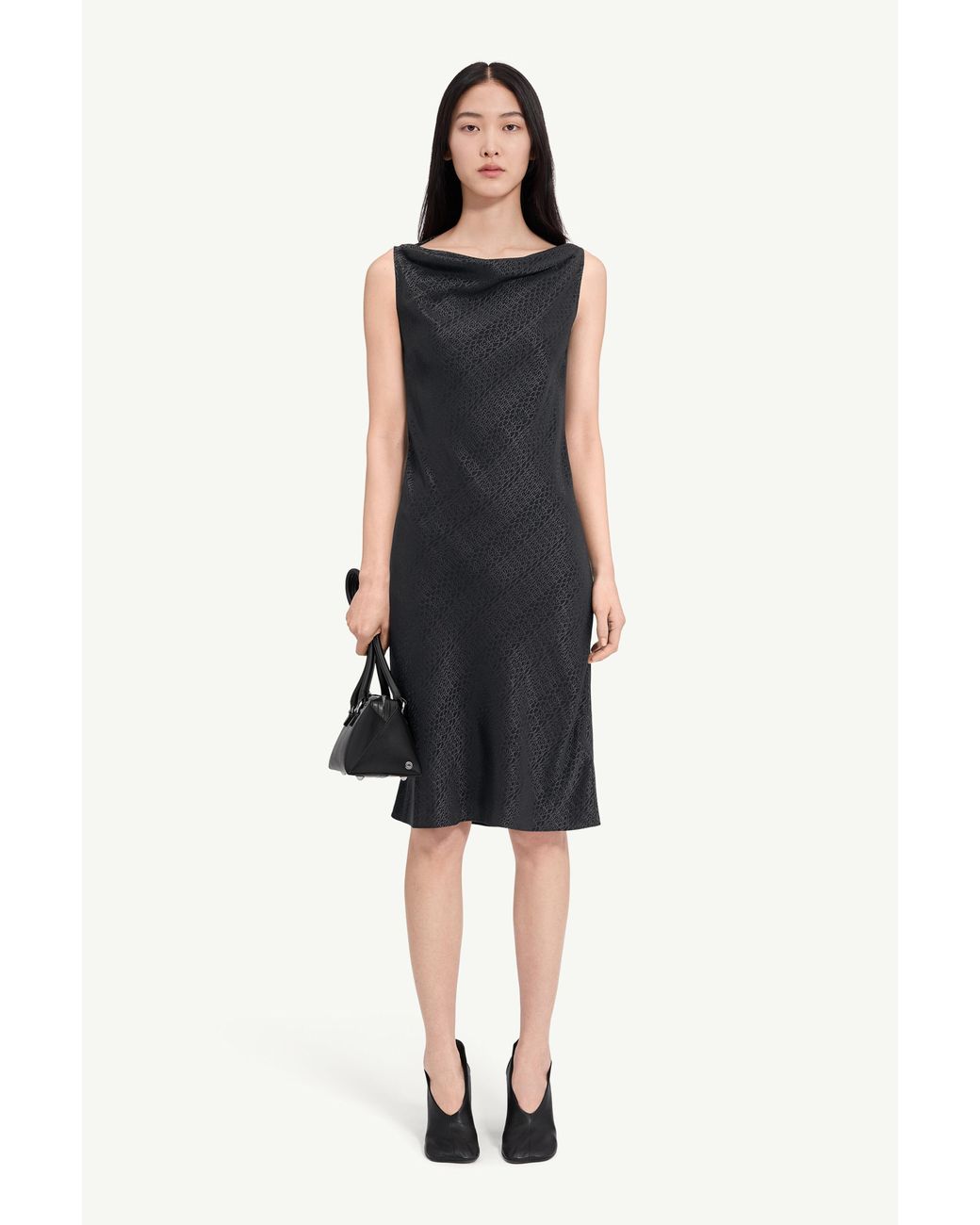 MM6 by Maison Margiela Black Jacquard Dress