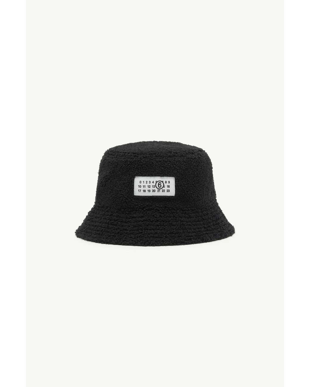 MM6 by Maison Margiela Black Reversible Teddy Nylon Bucket Hat