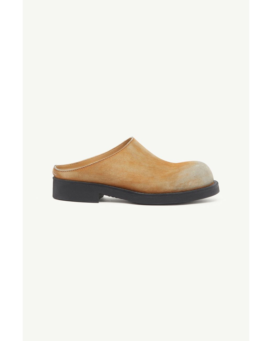 MM6 by Maison Margiela Multicolor Washed Suede Biker Mules