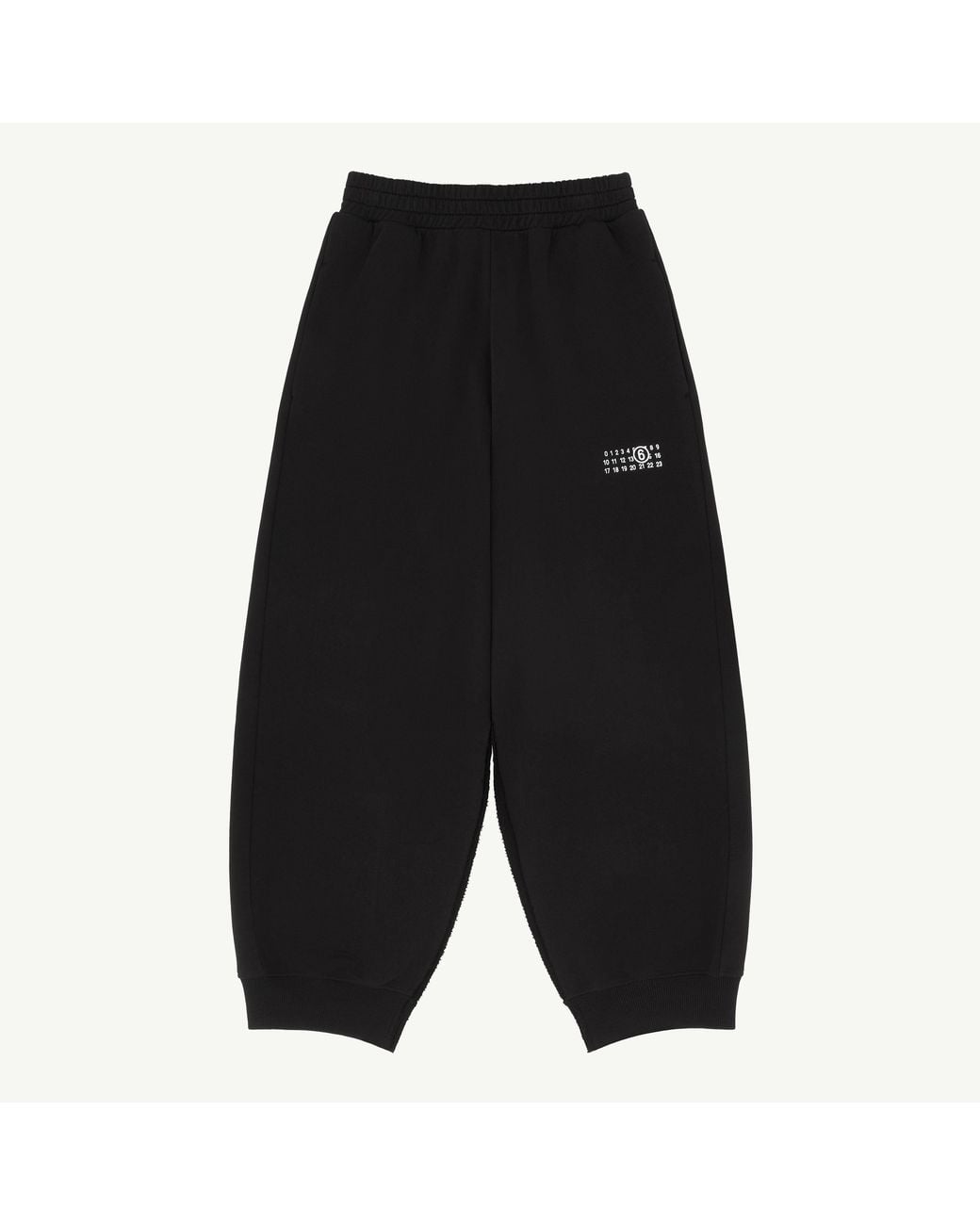 MM6 by Maison Margiela Black Cotton Sweatpants