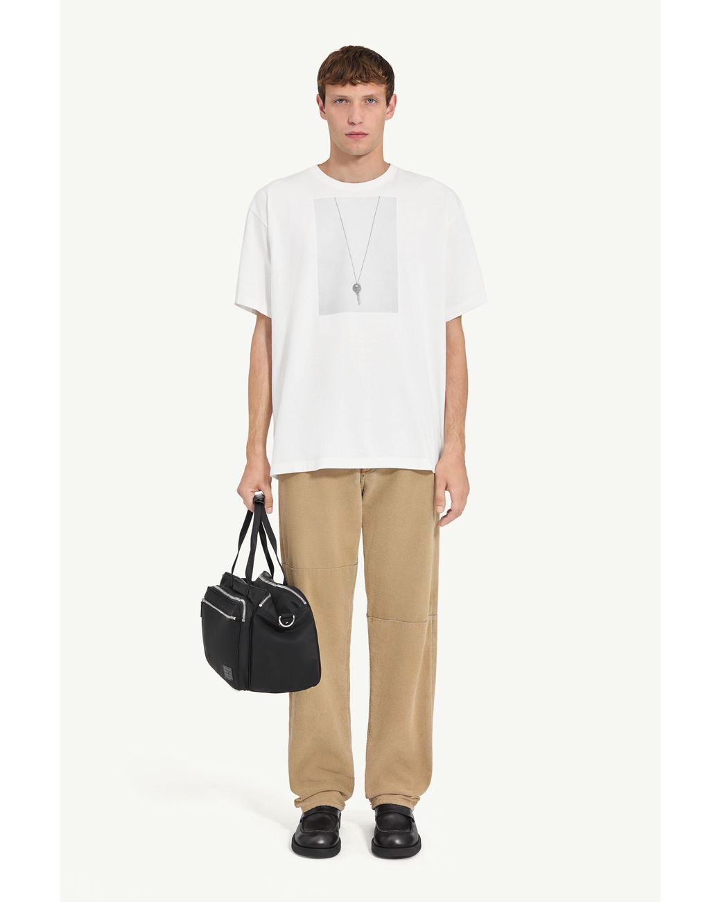 MM6 by Maison Margiela White Key T-Shirt for men