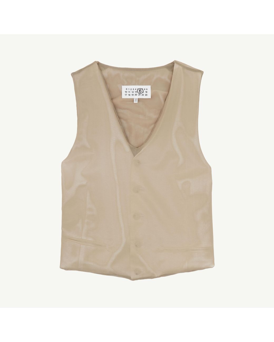 MM6 by Maison Margiela Natural Waistcoat