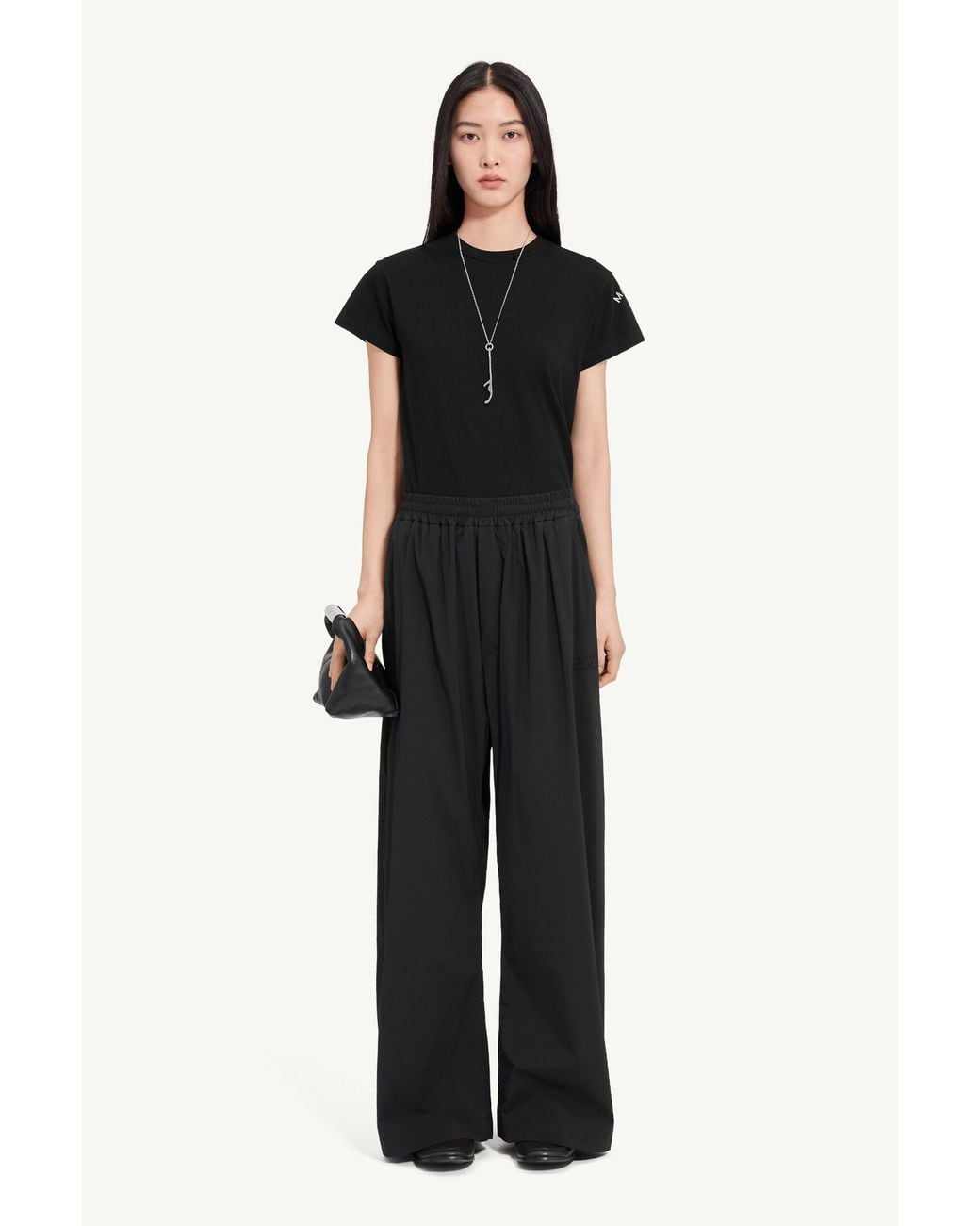 MM6 by Maison Margiela Blue Logo-Embroidered Nylon Drawstring Trousers