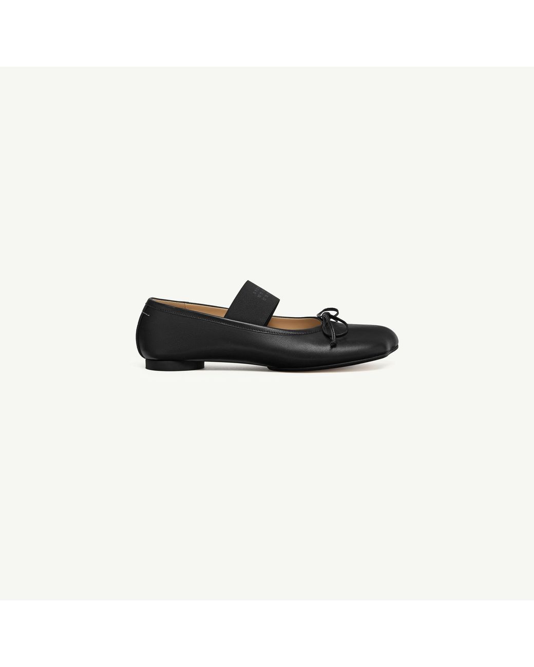 MM6 by Maison Margiela Black Anatomic Numeric Ballerinas