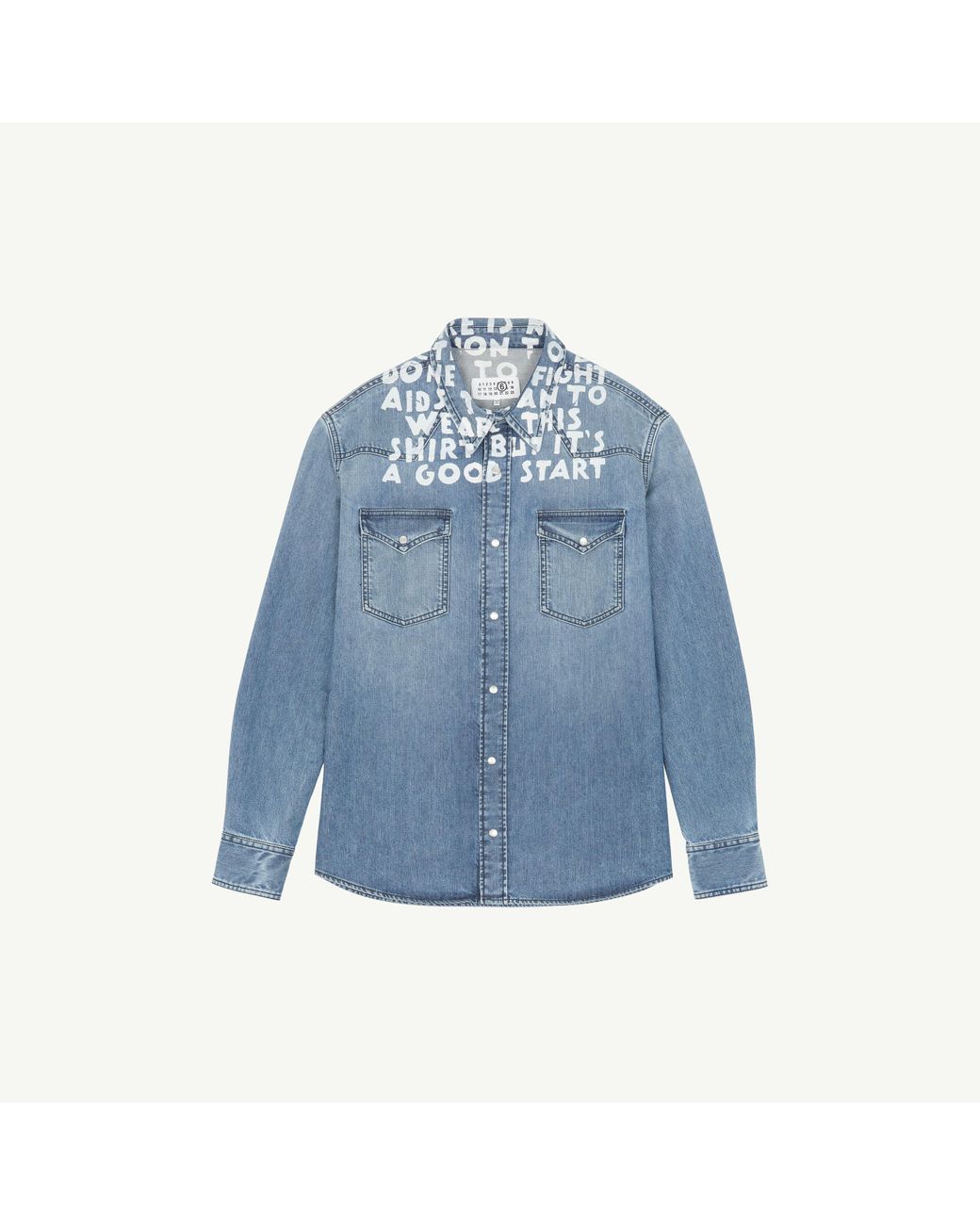 MM6 by Maison Martin Margiela Denim Sida Shirt in Blue for