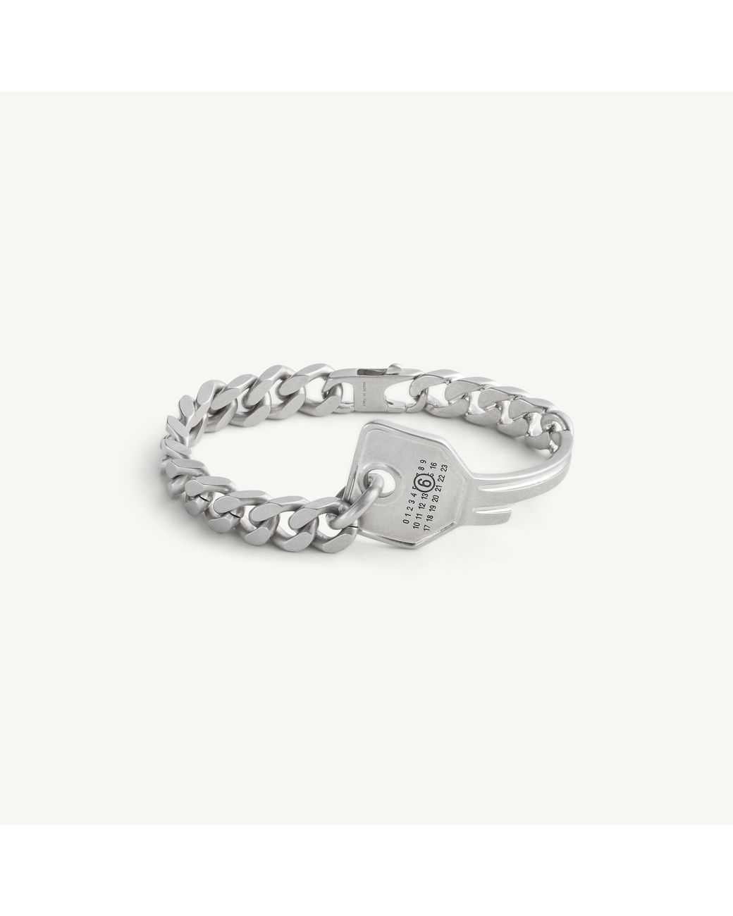 MM6 by Maison Margiela Metallic Key Chain Bracelet for men