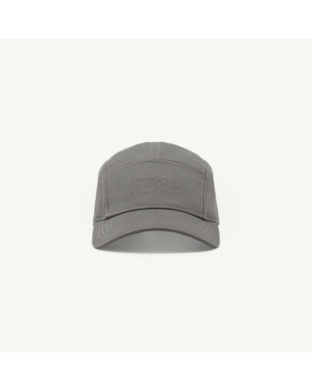 MM6 by Maison Margiela Gray Cotton Canvas Cap for men