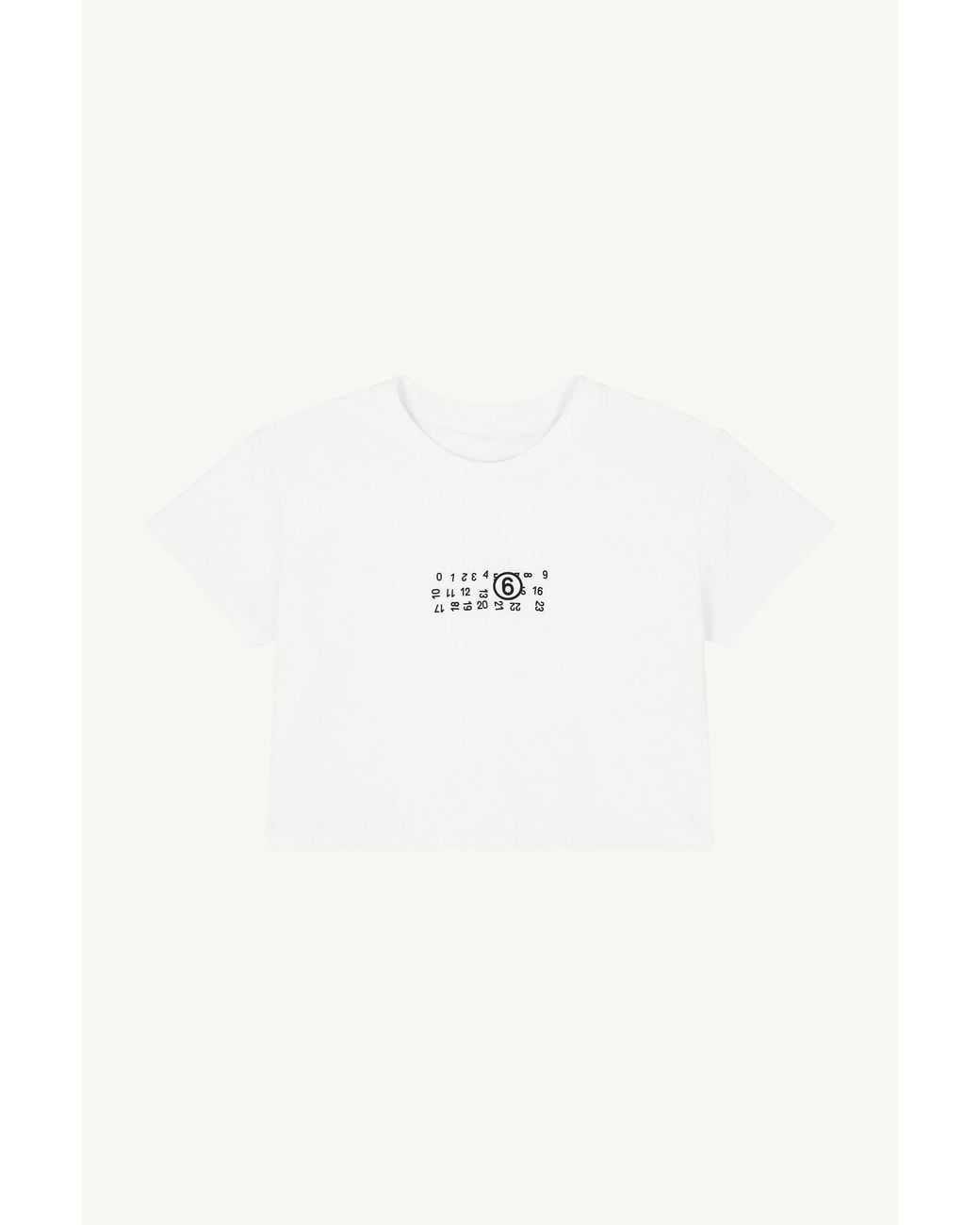 MM6 by Maison Margiela White Flipped-Print Overdyed T-Shirt