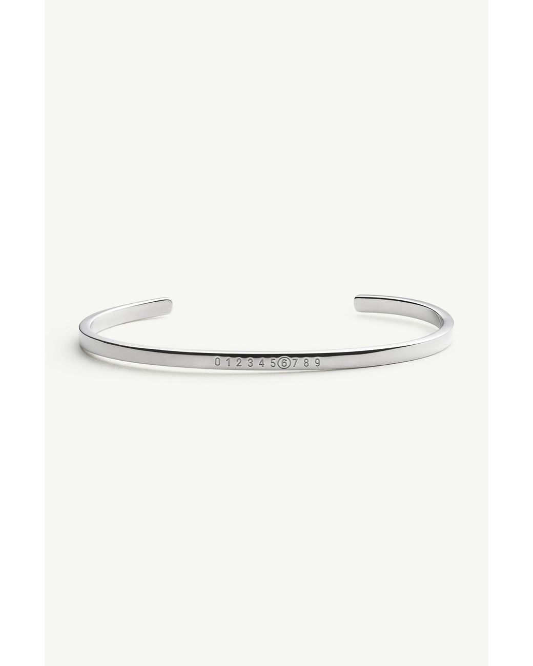 MM6 by Maison Margiela Natural Numeric Minimal Signature Cuff Bracelet