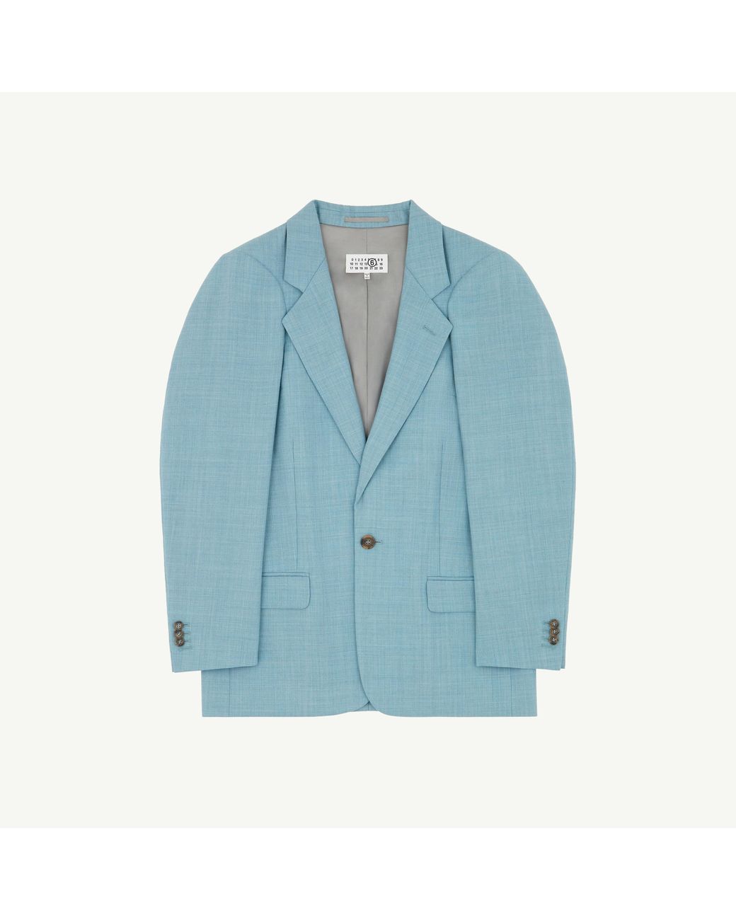 MM6 by Maison Margiela Blue Wool Tailored Jacket