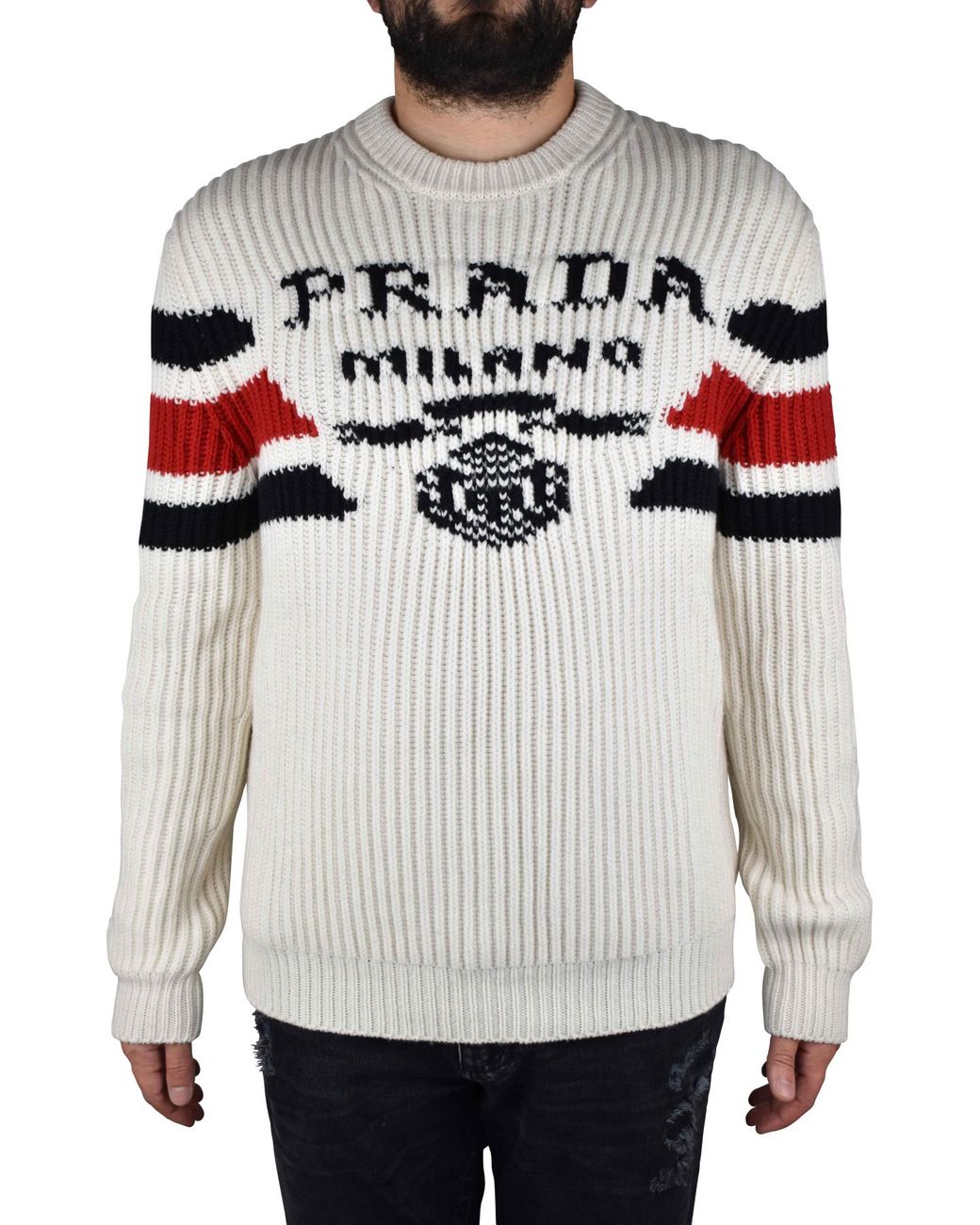 Pull Prada pour homme en coloris White