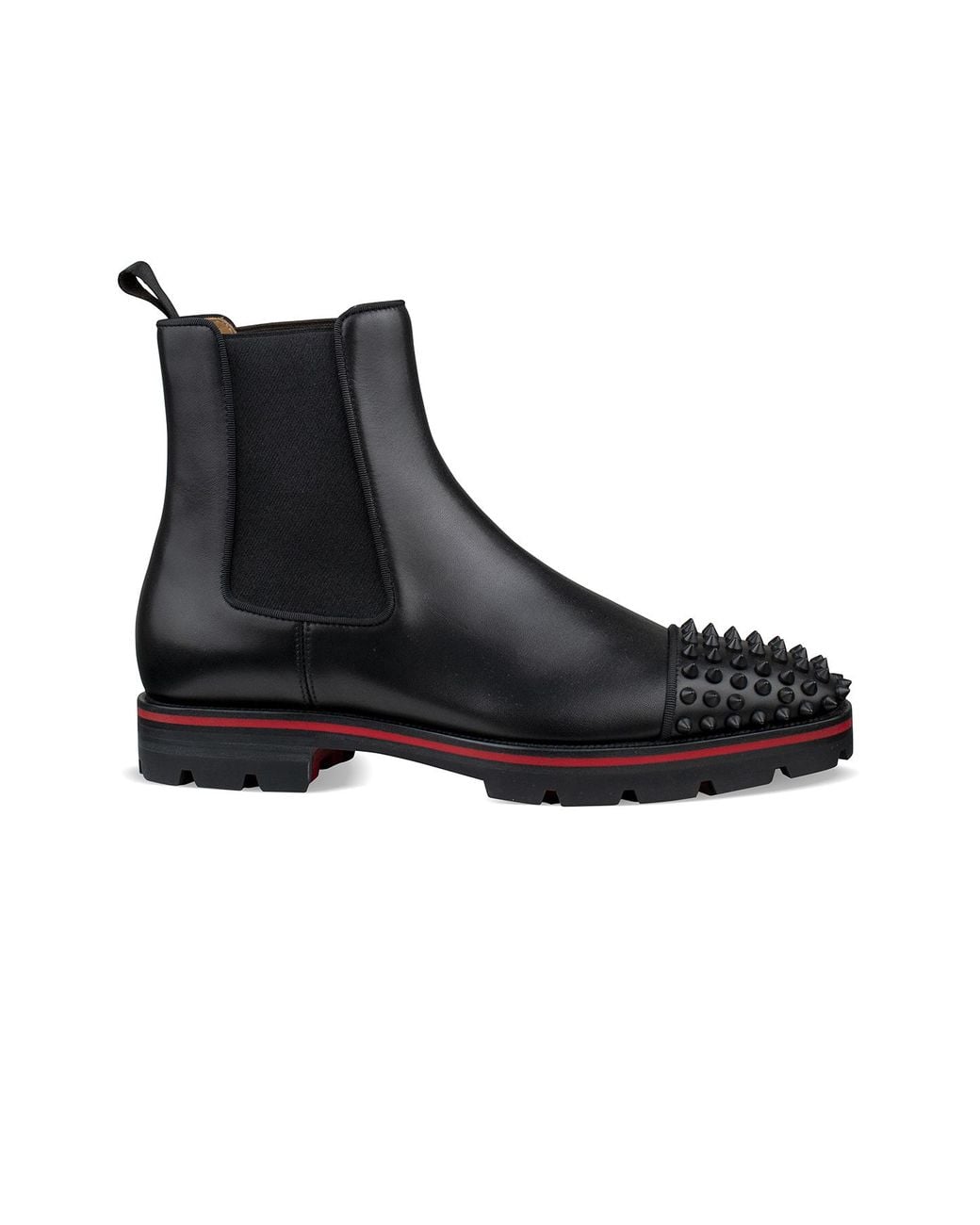Christian Louboutin Black Melon Spikes Flats melon-spikes-flat-black-  main image 4