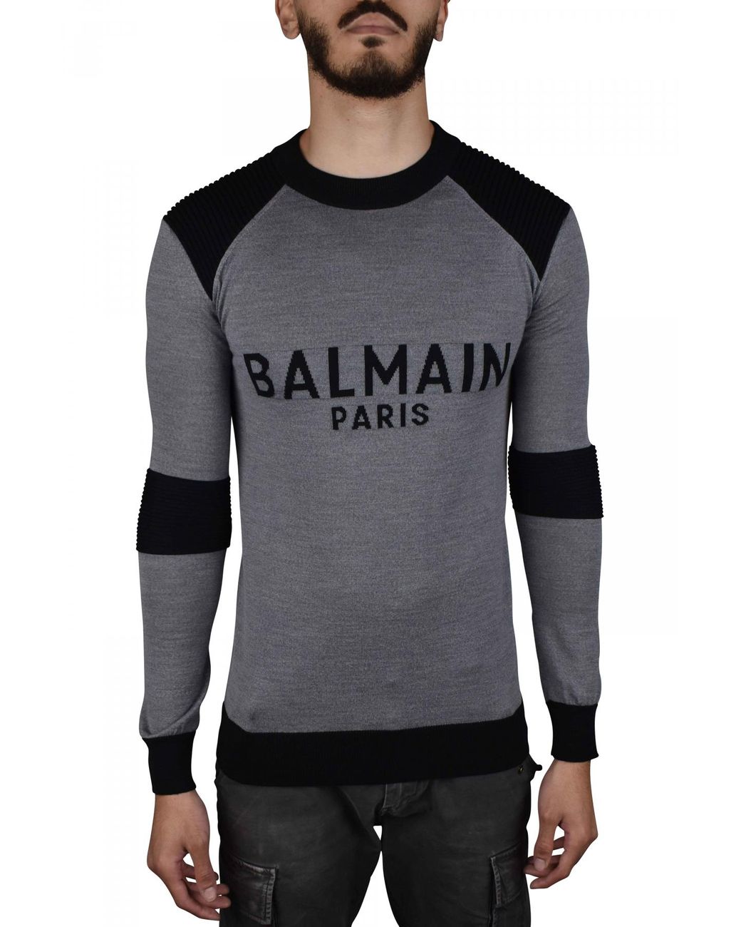 Balmain Black Sweater for men