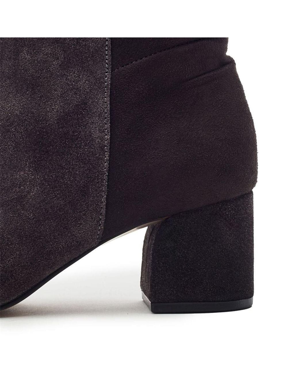 Moda In Pelle Black Serrafina Dark Suede
