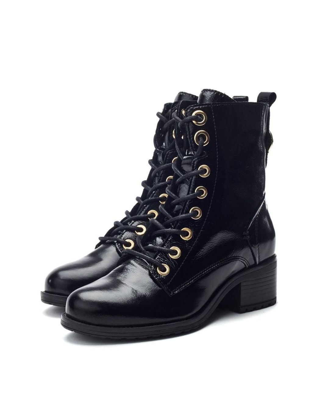 Moda In Pelle Blue Bezzina Patent Leather