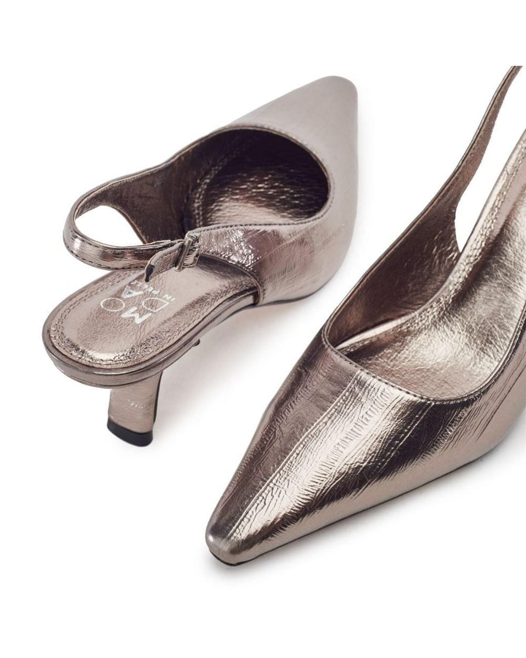 Moda In Pelle Gray Gasella Pewter Eel Porvair