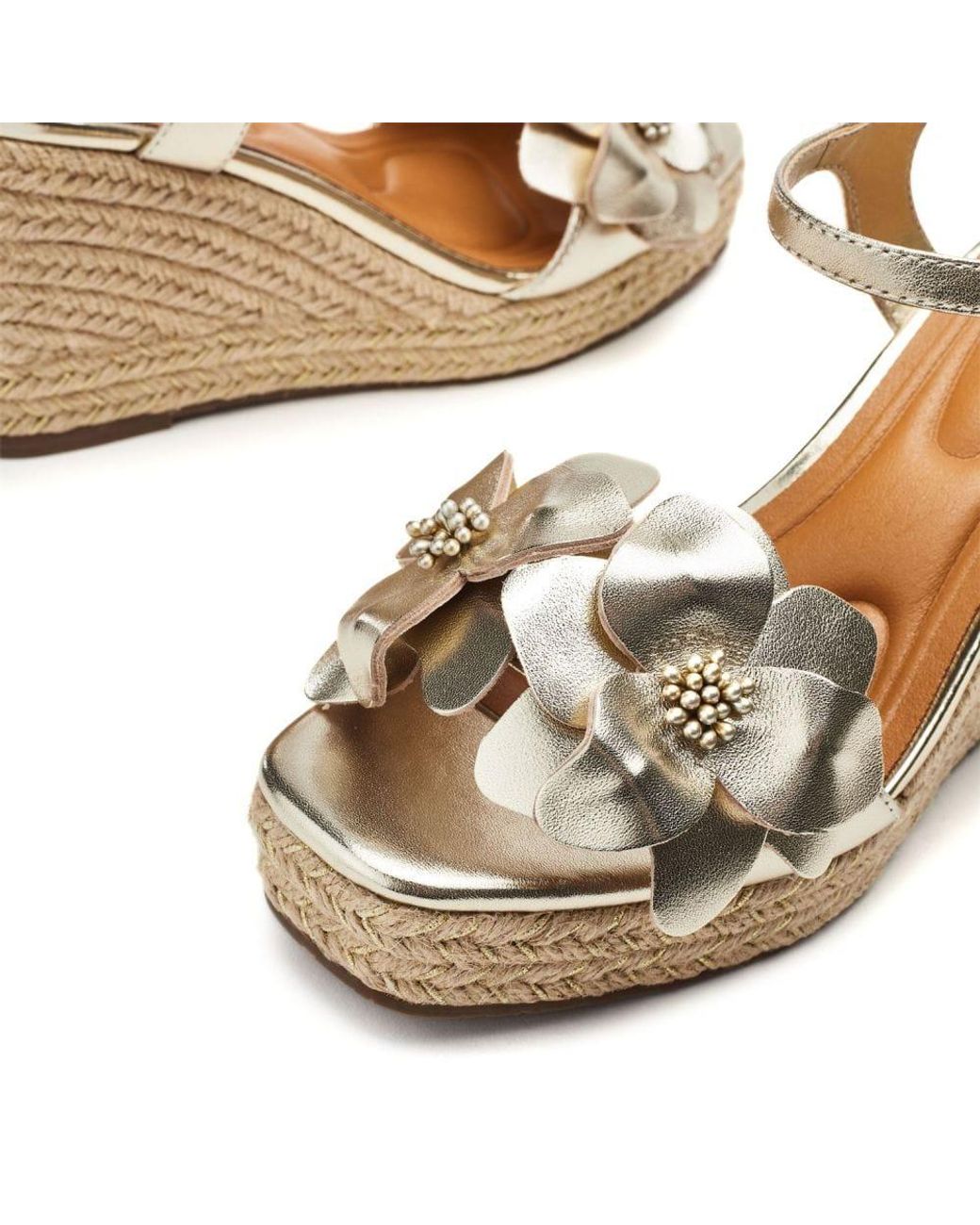Moda In Pelle Natural Mistee Champagne Leather