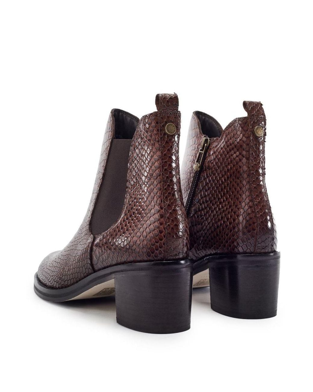 Moda In Pelle Purple Payten Snake Print Leather