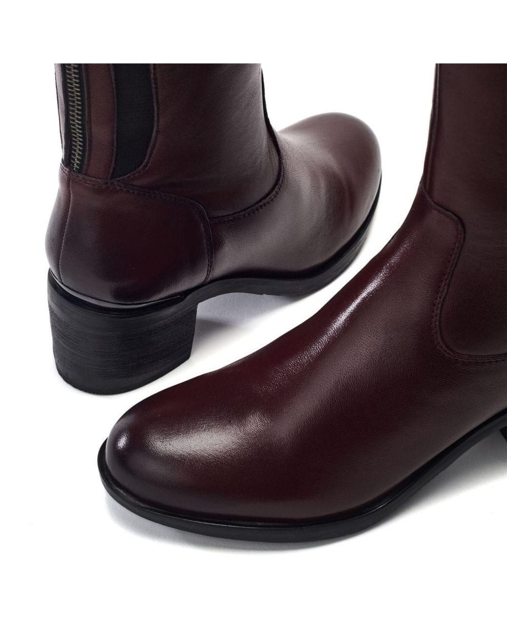 Moda In Pelle Purple Sansho Burgundy Leather