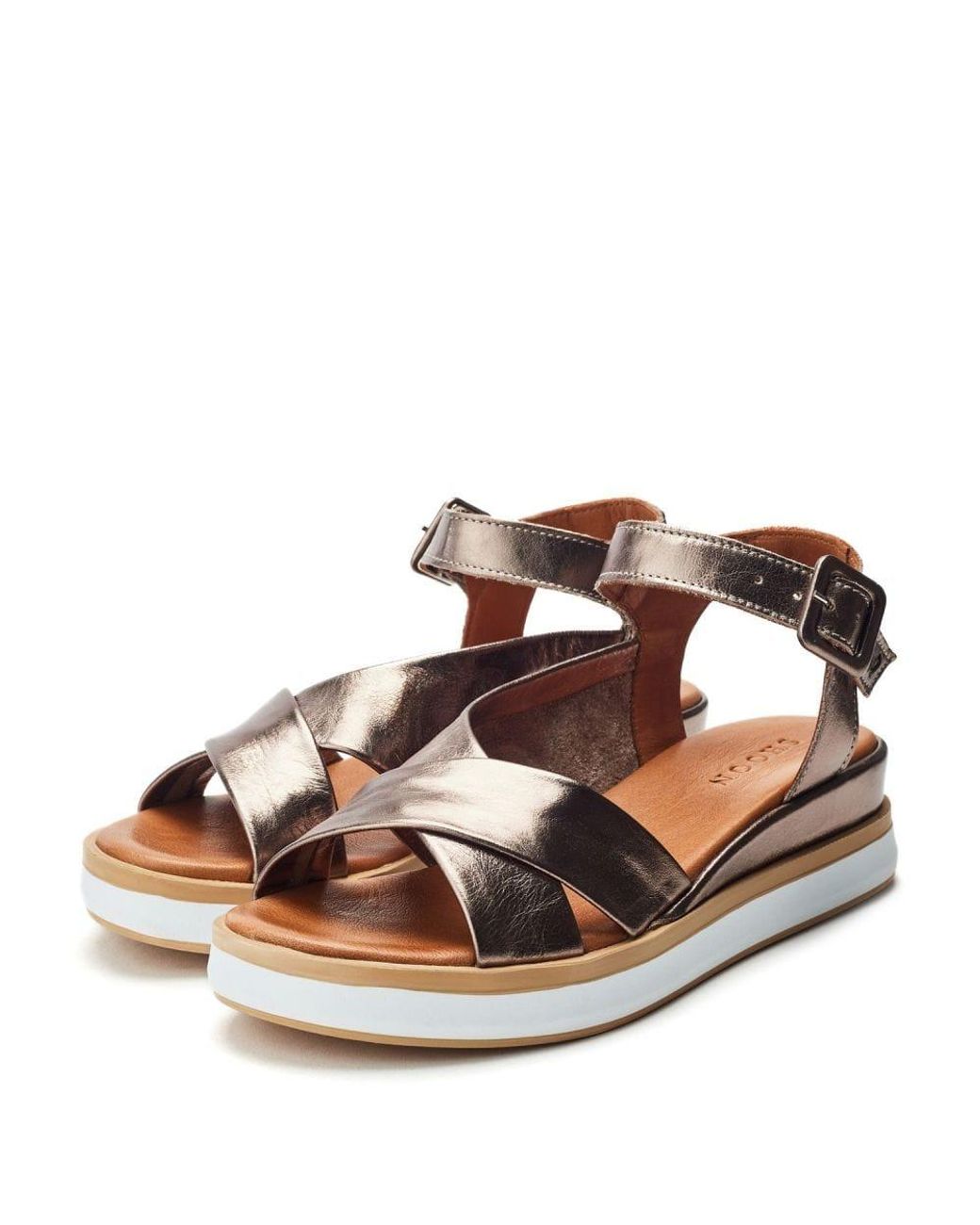 Shoon Brown Sh Meade Pewter Leather