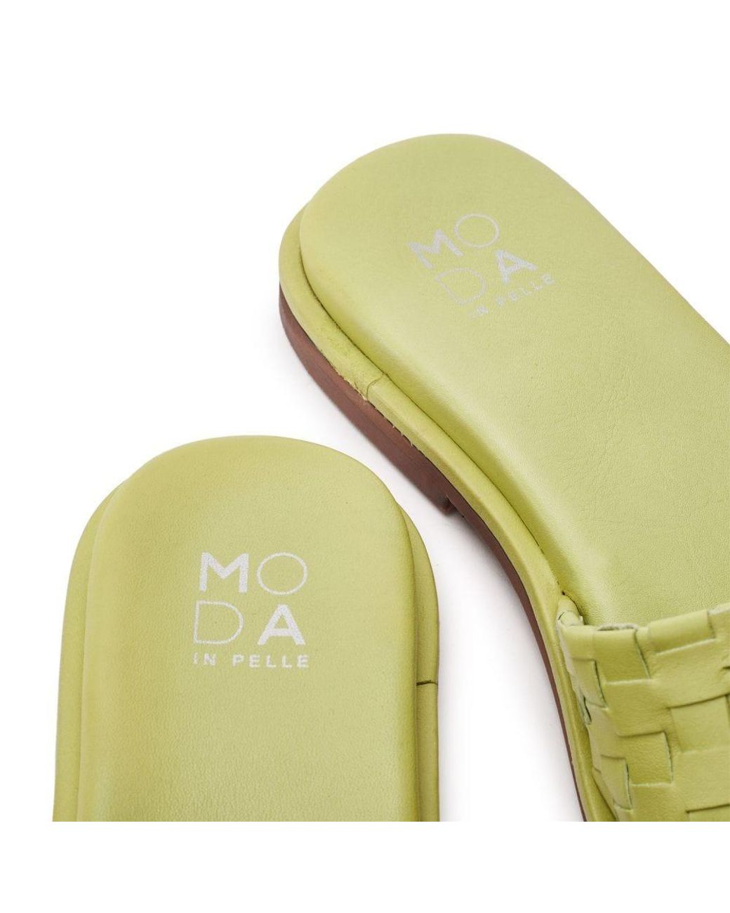 Moda In Pelle Green Jina Lime Leather