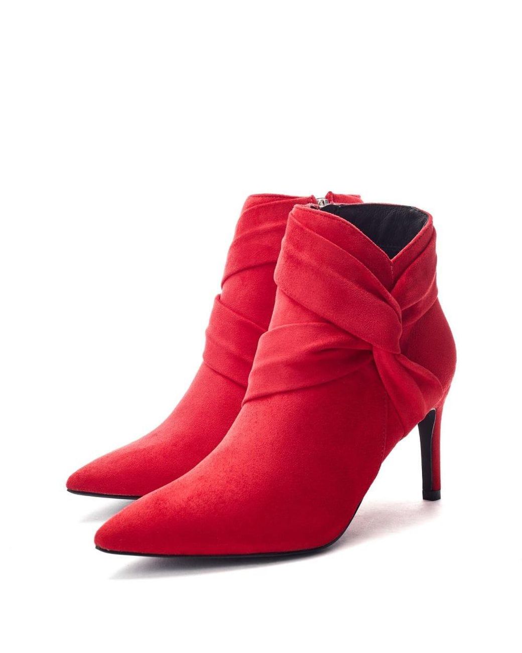 Moda In Pelle Red Quinia Alcantara