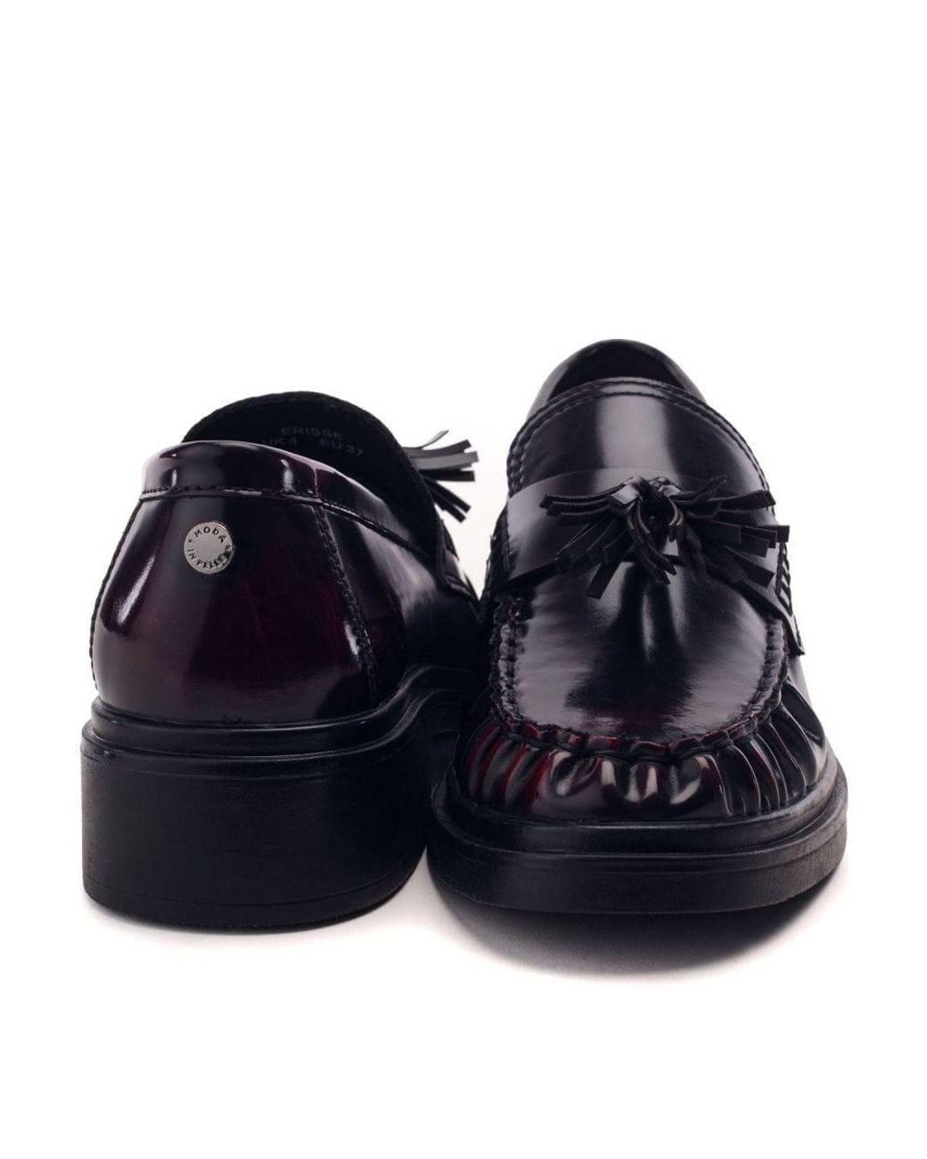 Moda In Pelle Blue Erisse Patent