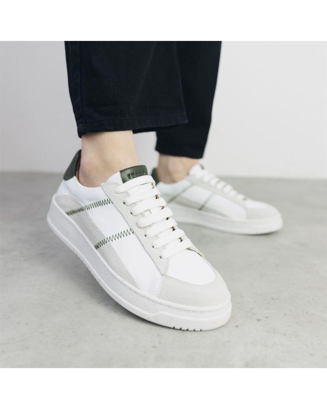 Shoon White Sh Emery Leather