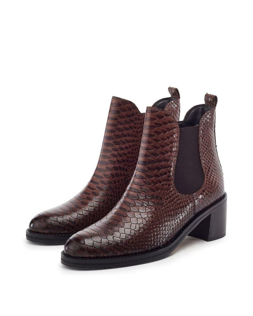 Moda In Pelle Purple Payten Snake Print Leather