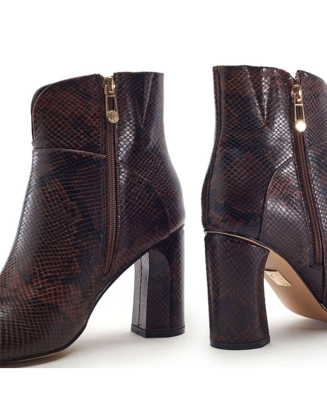 Moda In Pelle Purple Percival Dark Snake Print