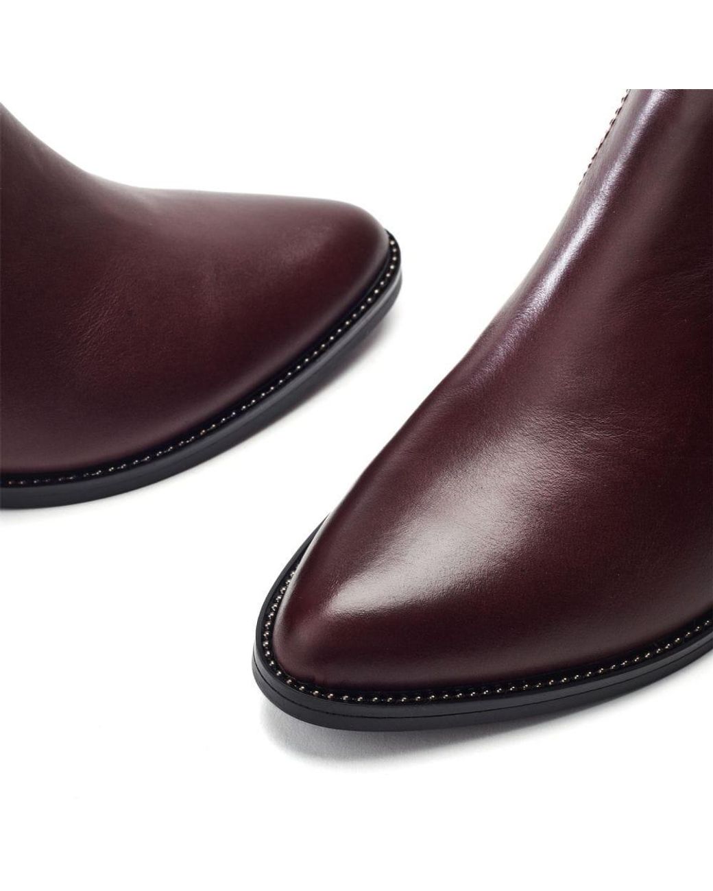 Moda In Pelle Purple Anniee Burgundy Leather